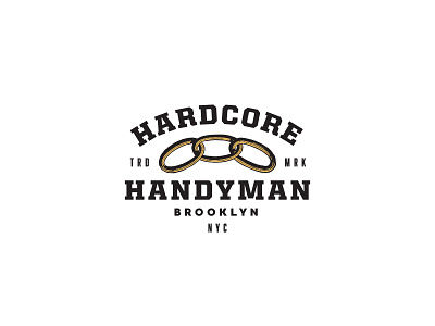 Hardcore Handyman NYC logo design typography