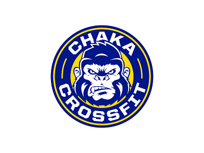 Chaka Crossfit logo design typography