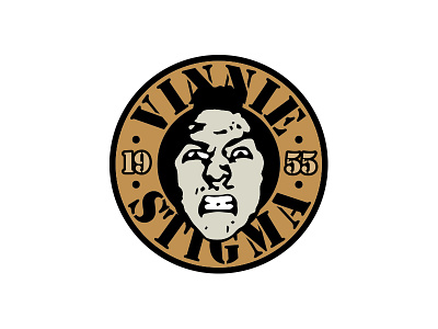 Vinnie Stigma 1955 logo design typography