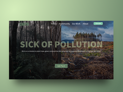 Sick Of Pollution 3d animation branding graphic design logo motion graphics ui