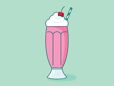 strawberry milkshake illustration milkshake vector