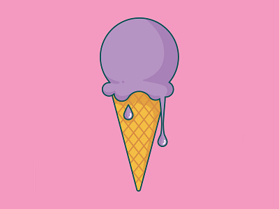 ice cream cone ice cream illustration vector