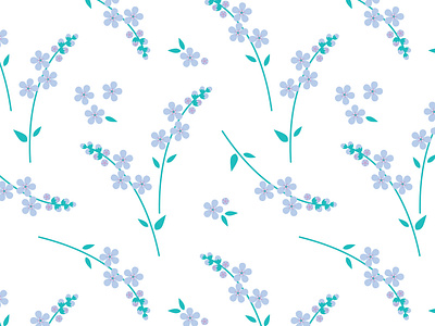 Forget-me-not pattern