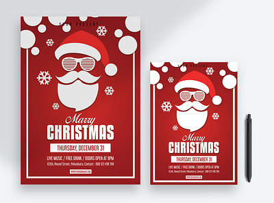 Christmas Party Flyer/Poster christmas elegant event flyer party poster print print template