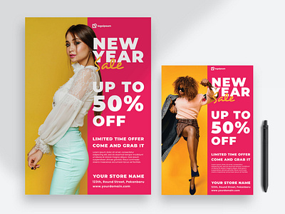 New Year Sale Poster and Flyer