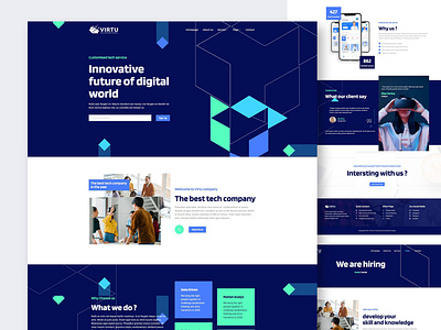 Virtu - Tech & Software Company Web Design