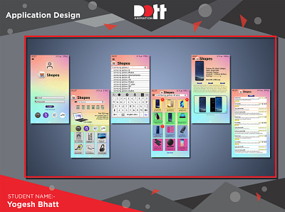 DOTT ANIMATION YOGESH BHATT APPLICATION DESIGN 2d art application application design branding design graphics illustration