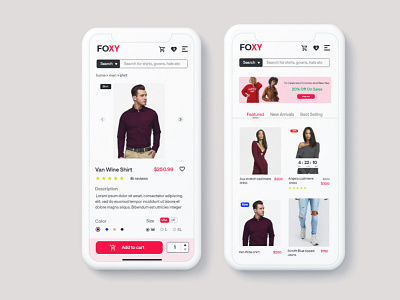 E-commerce UI design