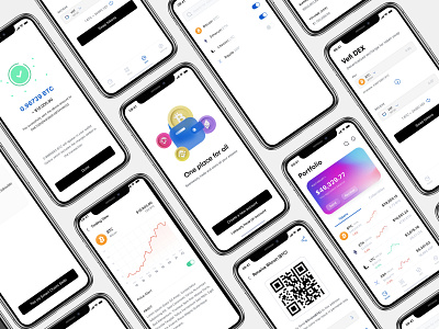 Cryptocurrency Wallet UI blockchain designer blockchain ui design cryptowallet design fintech nft ui ux wallet ui design