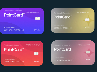 Payment Card of the Future dribbble rebound payment method pointcard rebound