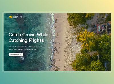 Travel Agency Landing Page - Greatest Bishop landing page product design web design