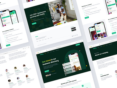 Mobile app landing page for listtify landing page minimalistic mordern product design ui web design