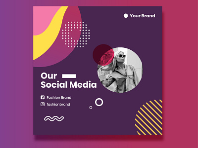 social media post fashion modern advertisment background banner concept design fashion brand flyer design illustration marketing social socialmedia