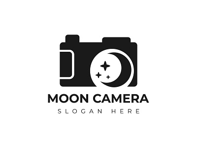 Logo Design Moon Camera abstract graphic design logo