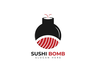 Logo Sushi Bomb Design Template