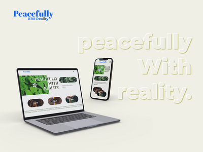 Peacefully With Reality behance branding figma ui uiux web design