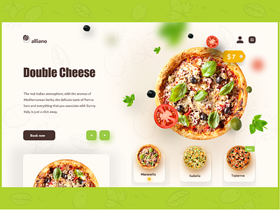 Pizza Landing Page UI UX Design designer landingpage pizza pizzeria ui ux web design website