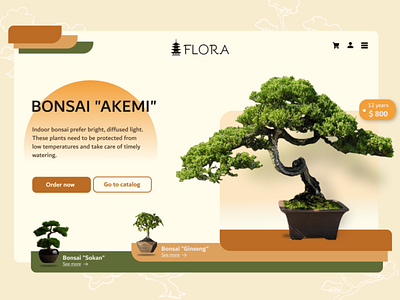 BONSAI Flora Shop UX UI Design