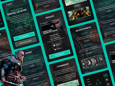 Assassins Creed Valhalla Viking Legend Mobile UI UX Design assassins creed design designer games legend mobile ui ux valhalla vikings