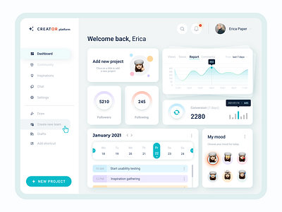 Dashboard Designer Platform | UI UX Design