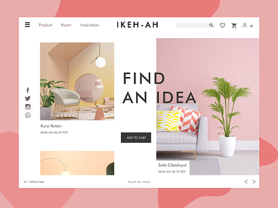 Ikeh - AH Creative Landing Page design furniture landing page ui ux web