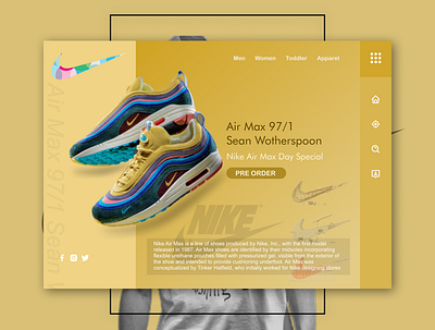 Air Max Day Landing Page airmax design landing page sneakers ui ux web