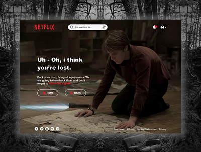 Netflix 404 Page 404page design landing page netflix ui ux web