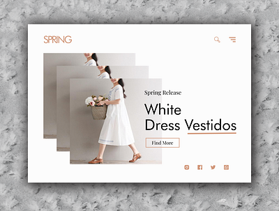 Minimalist Fashion Landing Page design fashion landing page minimalism ui ux web