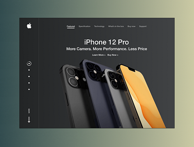 iPhone 12 Release Landing page apple iphone landing page ui ux web