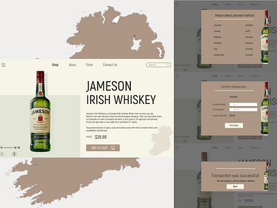 Jameson Whisky Order page