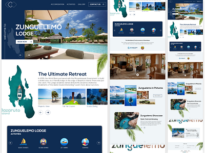 Zunguelemo Lodge Website Design Concept harare mozambique ui ux webdesign zimbabwe zunguelemo