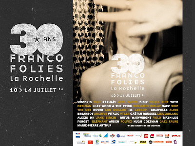 FRANCOFOLIES MUSIC FESTIVAL festival music photography poster