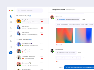 Messenger Dashboard Ui