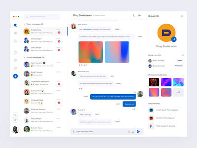 Messenger Dashboard Ui