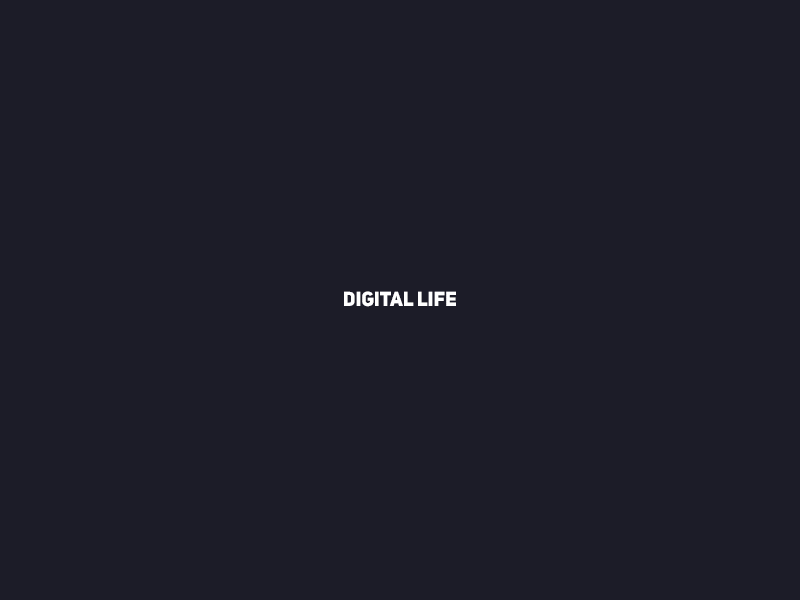 Digital Life Animated Logo app branding design icon logo minimal mobile