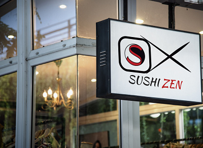 SUSHI ZEN Logo branding dailychallenge design logo design