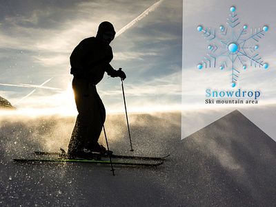 ski snowdrop LOGO dailychallenge logo design