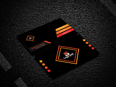 Business Card app branding design illustrator