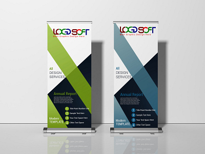 Stand Roll Up Banner Mockup 3