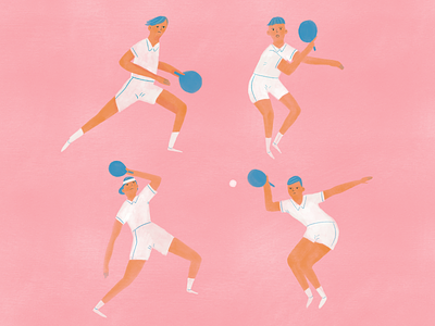 Ping-pong character design illustration procreate procreate app sport illustration