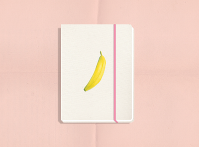 Sweet Stationery banana illustrator notebook notebook design procreate stationery