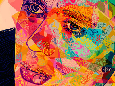 James Dean abstract actor alessandro pautasso colors dean hollywood illustration james kaneda kaneda99 portrait