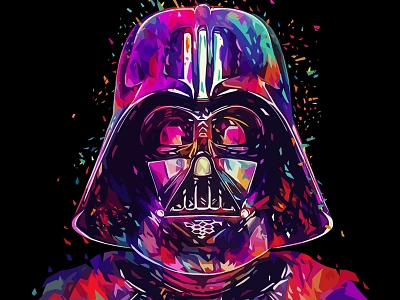 Father 2 - Variant Edition abstract colors alessandro pautasso darth vader icon illustration kaneda kaneda99 pop art portrait sci fi star wars