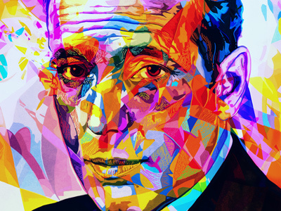Bogart v2 abstract alessandro pautasso bogart colors illustration kaneda kaneda99 portrait
