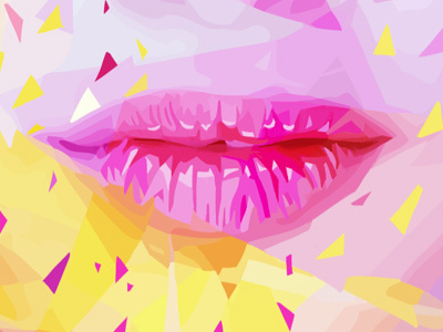 Lips Detail abstract alessandro pautasso colors detail illustration kaneda kaneda99 lips mouth portrait