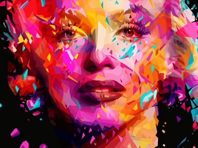Marilyn 2 WIP abstract alessandro pautasso colors illustration kaneda kaneda99 marilyn marilyn monroe portrait woman