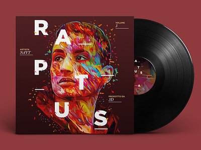 Nayt - Raptus 3 abstract alessandro pautasso cd cd artwork cd cover cd design cd packaging illustration kaneda kaneda99 music portrait vinyl vinyl cover vinyl record