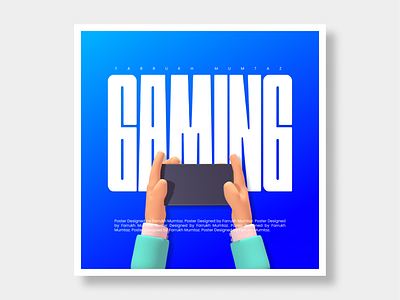 Gaming Poster Design by Farrukh Mumtaz