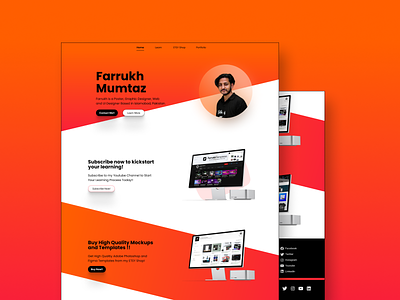 Personal Website Design in Figma design graphic graphic design graphicdesign poster poster design poster designer ui
