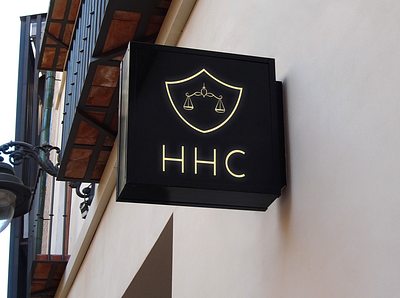 HHC Cabinet d'avocats brand identity branding design icon illustration typography